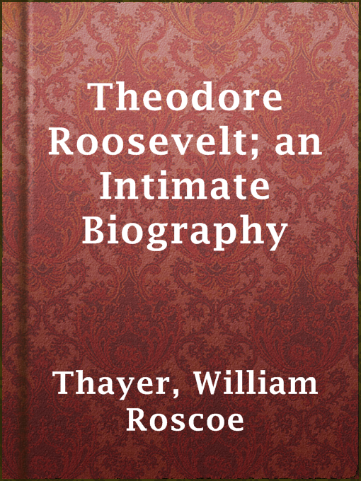 Cover image for Theodore Roosevelt; an Intimate Biography